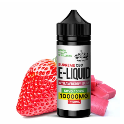 Supreme CBD E-Liquid 10000MG Strawberry Bubblegum